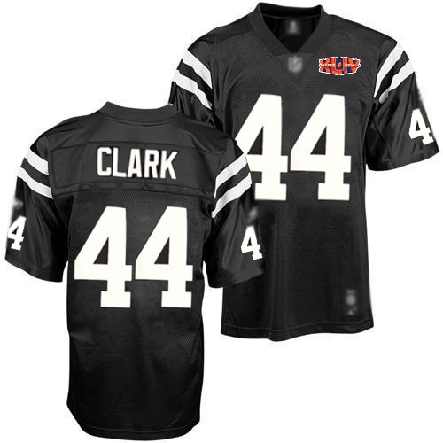 Colts #44 Dallas Clark Black Shadow With Super Bowl Patch Stitched NFL Jerseys