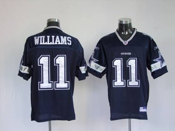Cowboys #11 Roy Williams Blue Stitched NFL Jersey