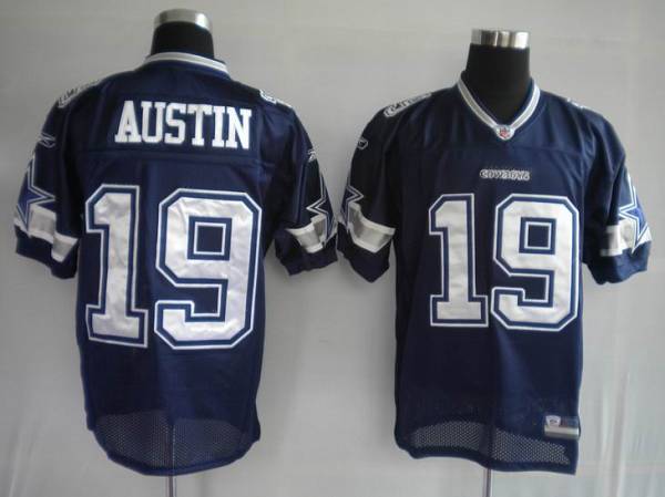 Cowboys #19 Miles Austin Blue Stitched NFL Jersey