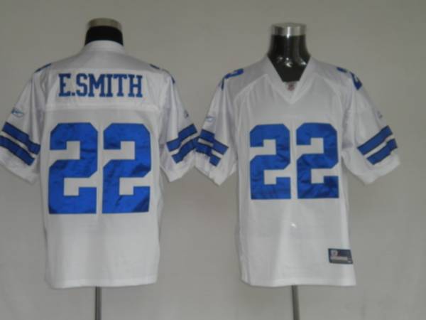 Cowboys #22 Emmitt Smith White Stitched NFL Jersey