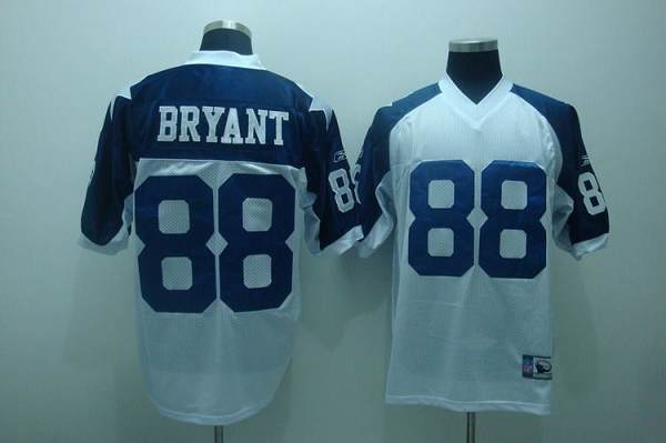 Cowboys #88 Dez Bryant White Thanksgiving Stitched Throwback NFL Jersey