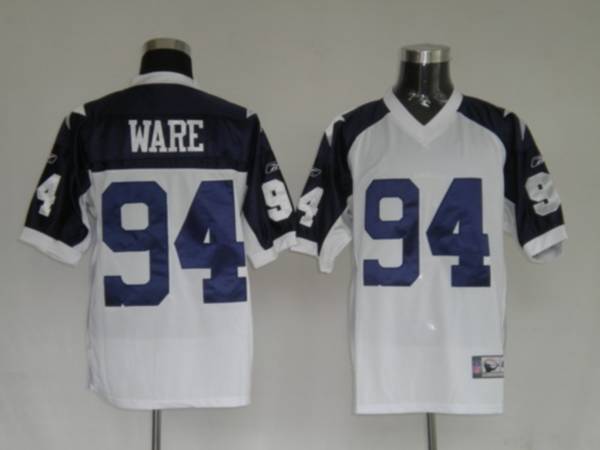 Cowboys #94 DeMarcus Ware White Thanksgiving Stitched Throwback NFL Jersey