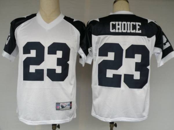 Cowboys #23 Tashard Choice White Thanksgiving Stitched Throwback NFL Jersey