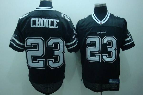 Cowboys #23 Tashard Choice Black Shadow Stitched NFL Jersey