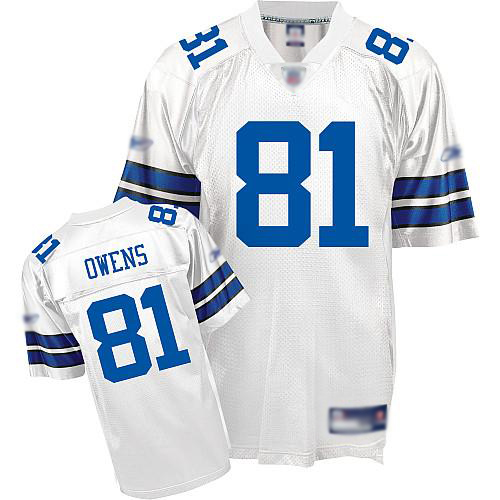 Cowboys #81 Terrel Owens White Stitched NFL Jerseys