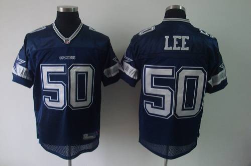 Cowboys #50 DSean Lee Blue Stitched NFL Jersey