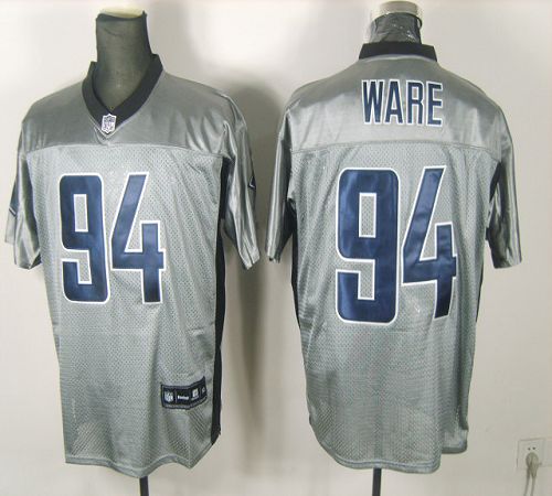 Cowboys #94 DeMarcus Ware Grey Shadow Stitched NFL Jersey