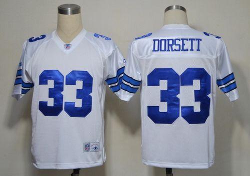 Cowboys #33 Tony Dorsett White Legend Throwback Stitched NFL Jersey