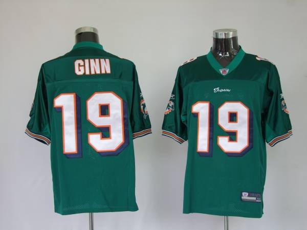 Dolphins Ted Ginn #19 Green Stitched NFL Jersey