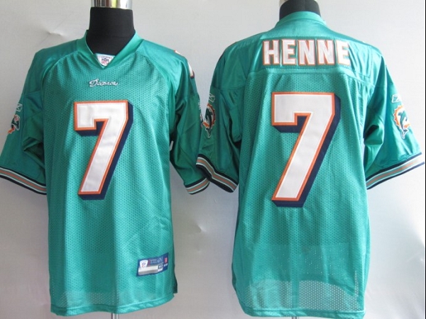 Dolphins #7 Chad Henne Green Stitched NFL Jersey