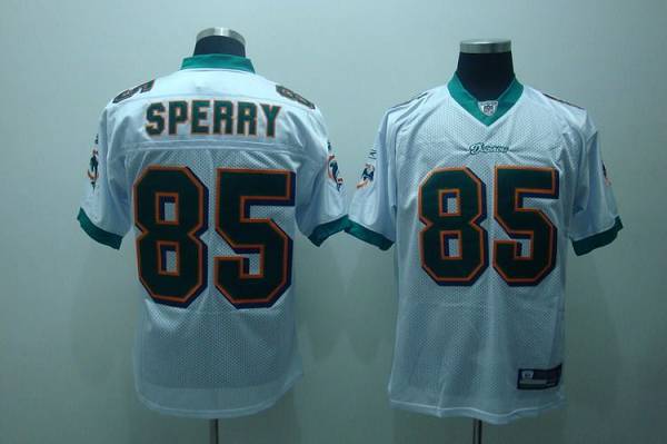 Dolphins #85 Kory Sperry White Stitched NFL Jersey