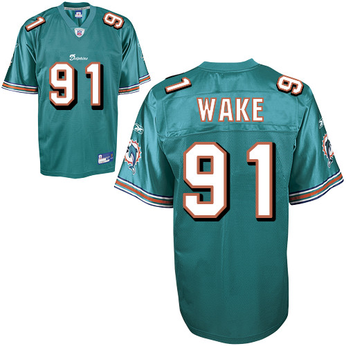 Dolphins #91 Cameron Wake Green Stitched NFL Jerseys