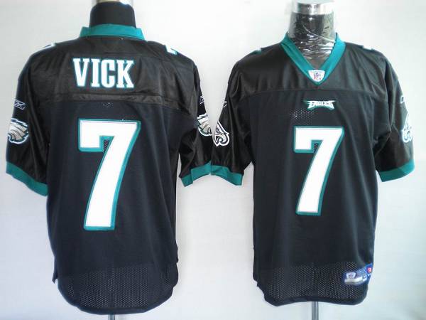 Eagles Michael Vick #7 Stitched Black NFL Jersey