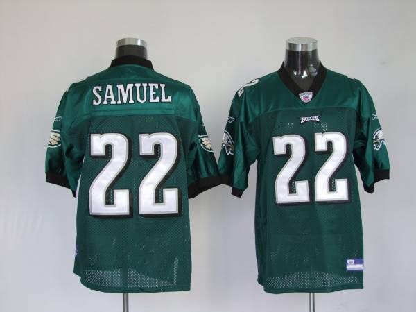 Eagles Asante Samuel #22 Stitched Green NFL Jersey