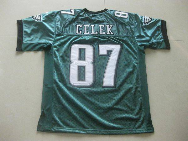 Eagles Brent Celek #87 Stitched Green NFL Jersey