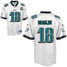 Eagles Jeremy Maclin #18 White Stitched Team 50TH Anniversary Patch NFL Jersey