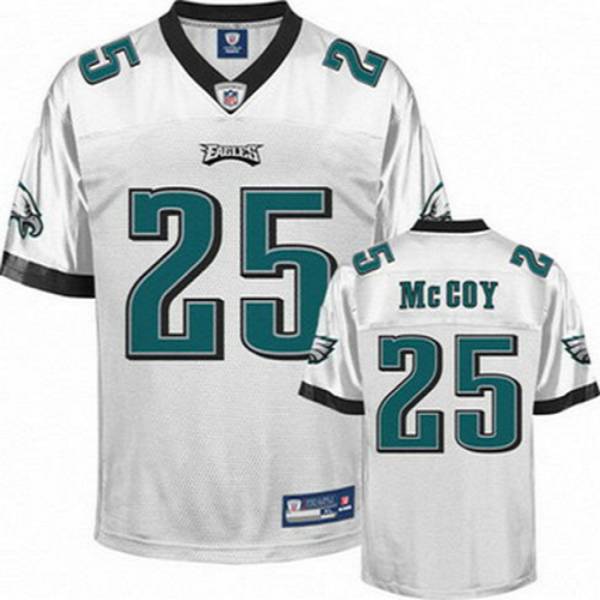 Eagles #25 LeSean McCoy White Stitched NFL Jersey