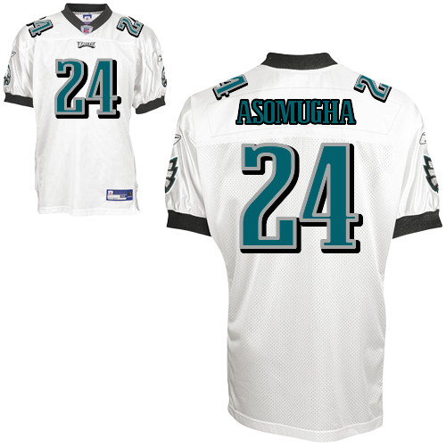 Eagles #24 Nnamdi Asomugha White Stitched NFL Jersey