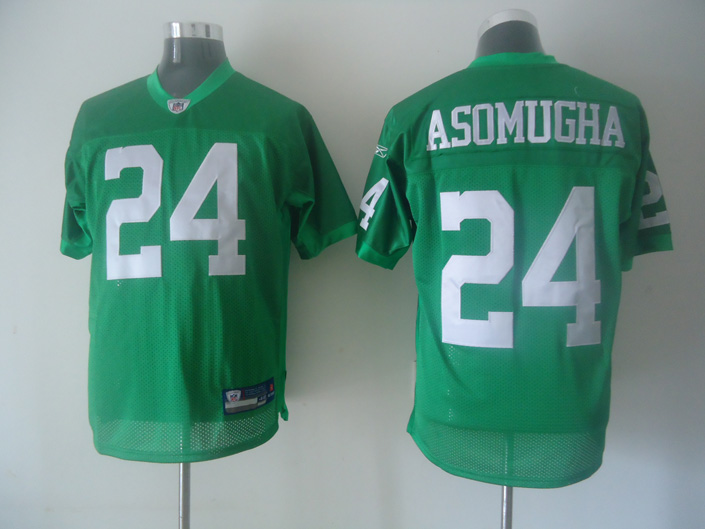 Eagles #24 Nnamdi Asomugha Light Green 1960 Throwback Stitched NFL Jersey