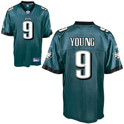 Eagles #9 Vince Young Green Stitched NFL Jersey