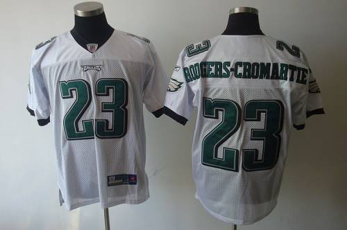 Eagles #23 Rodgers Cromartie White Stitched NFL Jersey