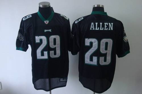 Eagles #29 Nathaniel Allen Black Stitched NFL Jersey