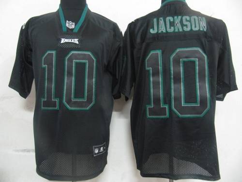 Eagles #10 DeSean Jackson Lights Out Black Stitched NFL Jersey