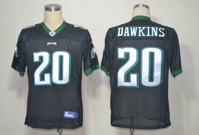 Eagles #20 Brian Dawkins Black Stitched NFL Jersey