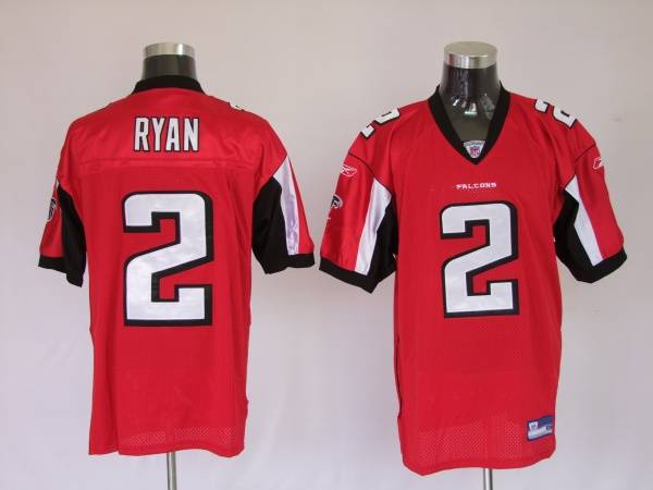 Falcons #2 Matt Ryan Red Stitched NFL Jersey