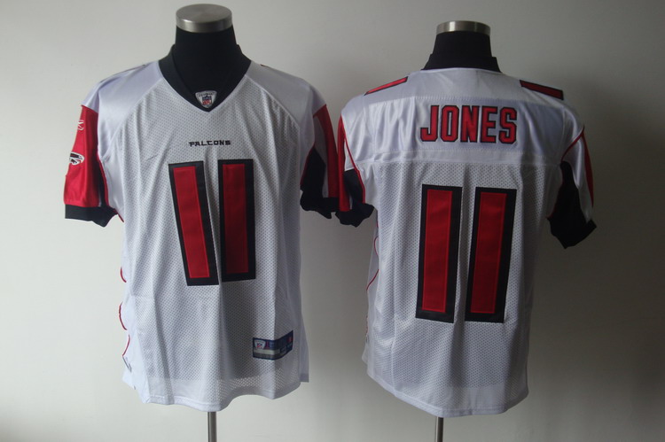 Falcons #11 Julio Jones White Stitched NFL Jersey