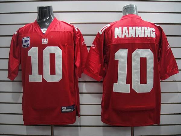 Giants Eli Manning #10 Stitched Red NFL Jersey