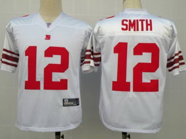Giants #12 Steve Smith Stitched White NFL Jersey