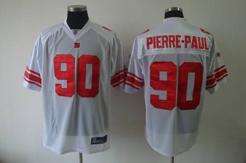 Giants #90 Jason Pierre Paul White Stitched NFL Jersey