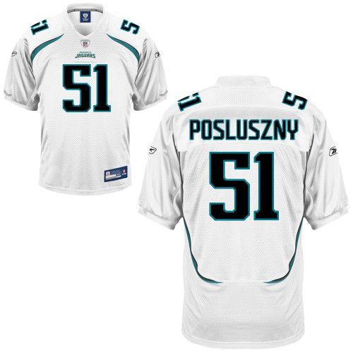 Jaguars #51 Paul Posluszny White Stitched NFL Jersey