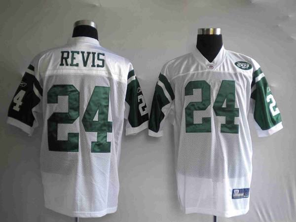 Jets #24 Darrelle Revis Stitched White NFL Jersey