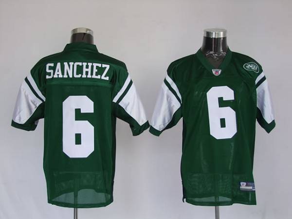 Jets Mark Sanchez #6 Stitched Green NFL Jersey