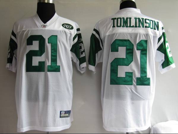 Jets #21 LaDainian Tomlinson Stitched White NFL Jersey