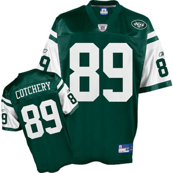Jets Jerricho Cotchery #89 Stitched Green NFL Jersey