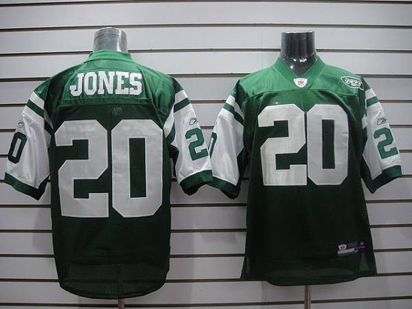 Jets #20 Thomas Jones Stitched Green NFL Jersey