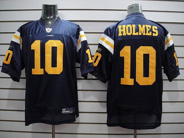 Jets #10 Santonio Holmes Stitched Blue NFL Jersey