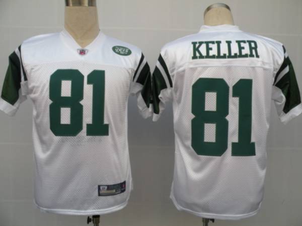 Jets #81 Dustin Keller White Stitched NFL Jersey