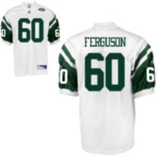 Jets #60 D'Brickashaw Ferguson White Stitched NFL Jersey