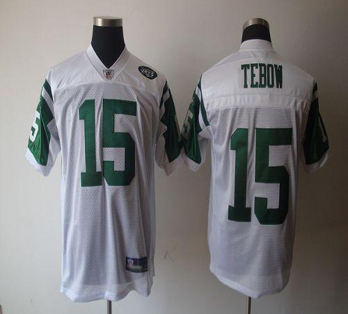 Jets #15 Tim Tebow White Stitched NFL Jersey