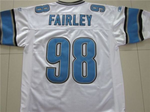 Lions #98 Nick Fairley White Stitched NFL Jersey