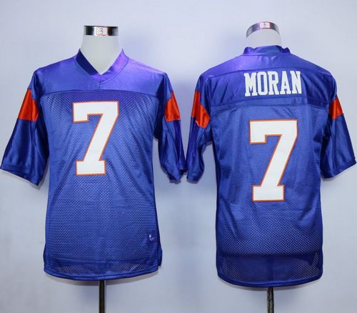 Blue Mountain State #7 Alex Moran Blue Stitched Football Jersey