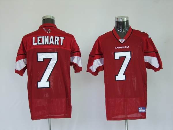 Cardinals #7 Matt Leinart Red Stitched NFL Jersey