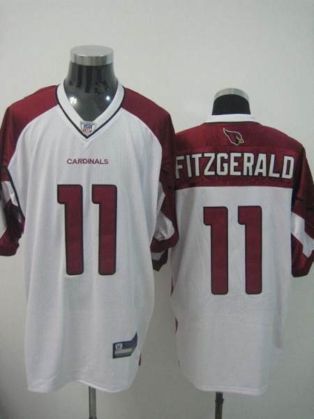 Cardinals #11 Larry Fitzgerald White Stitched NFL Jersey