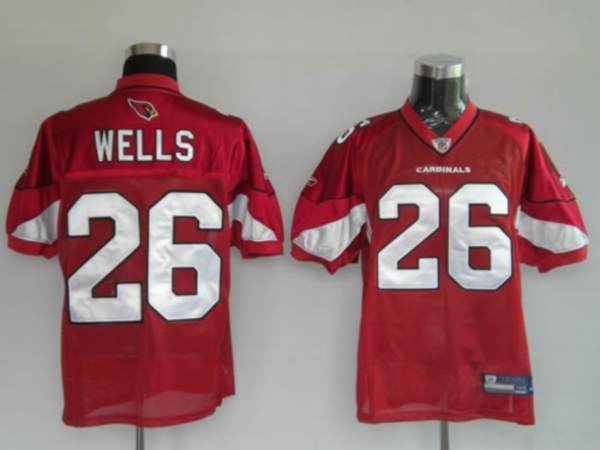 Cardinals #26 Chris Wells Red Stitched NFL Jersey