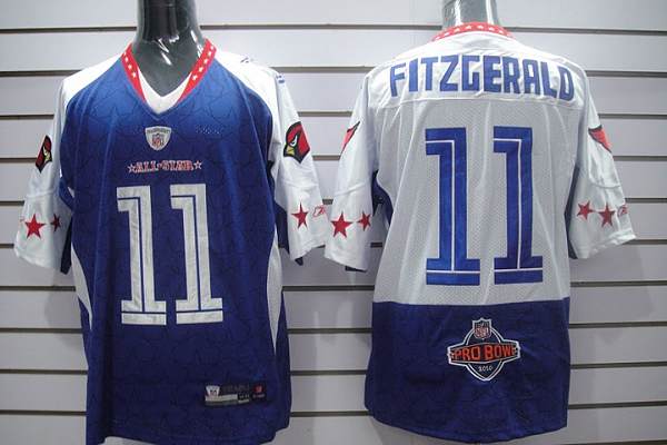 Cardinals #11 Larry Fitzgerald 2010 Pro Bowl Stitched NFL Jersey