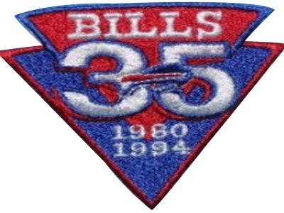 Stitched Buffalo Bills 35th Anniversary Jersey Patch